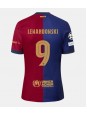 Moški Nogometna dresi replika Barcelona Robert Lewandowski #9 Domači 2024-25 Kratek rokav